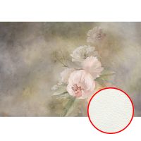 Фреска Ortograf Flower Dreams 31613 Фактура флок FLK Флизелин (4*2,7) Бежевый/Розовый/Серый, Цветы — фото 1, Фрески