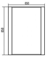 Зеркало Aquaton Ария 65 1A133702AA010 Белое — фото 5, Зеркала в ванную комнату