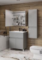 Тумба под раковину Aquaton Форест 75 1A278301FR4D0 Туманный серый — фото 7, Мебель для ванной