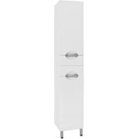 Шкаф пенал Style Line Жасмин 36 Белый глянец — фото 1, Пеналы для ванной комнаты