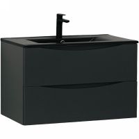 Тумба с раковиной Bond Wave 80 T01807-S05B подвесная Графит матовый — фото 16, Тумбы с раковиной