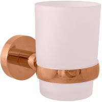 Стакан для зубных щеток Rav Slezak Colorado COA0201ZRK Розовый золотистый крацованный — фото 1, Стаканы для зубных щеток