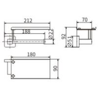 Держатель туалетной бумаги CeramaLux Quadro 61907B Хром — фото 2, Держатели туалетной бумаги