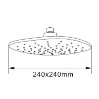 Верхний душ Agger Marine ATS05 Хром — фото 7, Верхние души