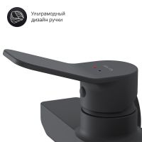 Смеситель для душа AM.PM X-Joy Черный матовый арт-F85A20022 — фото 6, Смесители для душа без лейки
