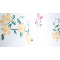 Шторка для ванны Fixsen Design Flora FX-1507 180х200 Белая с цветами — фото 2, Аксессуары для туалета