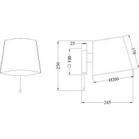 Настенный светильник Maytoni Modern Bergamo MOD613WL-01B Черный Хром — фото 4, Бра
