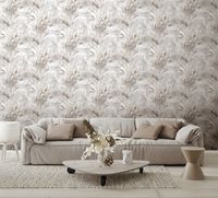 Обои Accento Flamenco 283366 Винил на флизелине (1,06*10,05) Бежевый, Абстракция/Цветы — фото 6, Обои для стен