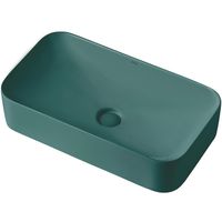 Раковина-чаша Abber Rechteck 60 AC2204MDG Зеленая матовая — фото 3, Раковины накладные