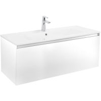 Тумба под раковину Art&Max Latina 100 AM-Latina-1000-1C-SO-BM подвесная Белая матовая — фото 1, Мебель для ванной