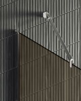 Душевая перегородка Maybah Glass MGD-703-5ш 690x1950 в широком профиле Хром матовый стекло бронзовое матовое — фото 7, Душевые перегородки