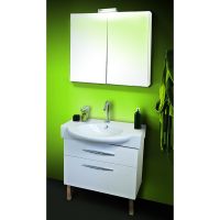 Зеркальный шкаф Jacob Delafon Presquile 80 EB928-J5 с подсветкой Белый — фото 3, Зеркальные шкафы в ванную