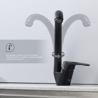 Смеситель для кухни Splenka S202.41.06 Черный матовый — фото 3, Смесители для кухни