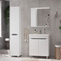 Тумба под раковину Volna Lake 70.2D tnLAKE70.2D-01 Белая — фото 9, Тумбы под раковину