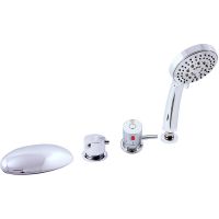 Смеситель на борт ванны Rav Slezak Dunaj Termostat DT270.5P с термостатом Хром — фото 1, Смесители на борт ванны