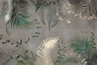 Товар: Фреска Ortograf Levity 33353 Фактура флок FLK Флизелин (4*2,7) Серый/Зеленый, Листья/Перья - фото 2 Фреска Ortograf Levity 33353 Фактура флок FLK Флизелин (4*2,7) Серый/Зеленый, Листья/Перья — фото 2, Фрески