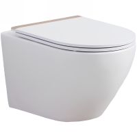 Унитаз Esbano Amapola-N DP ESUPAMAPNDPW подвесной Белый глянцевый с сиденьем Микролифт — фото 1, Подвесные унитазы