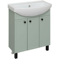 Тумба под раковину Runo Римини 75 00-00001275 Мята — фото 1, Тумбы под раковину