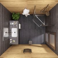 Душевой уголок Triton Дека-Хром 90х90 Щ0000053608 профиль Хром стекло прозрачное — фото 7, Душевые уголки