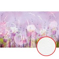 Фреска Ortograf Цветы 30574 Фактура бархат FX Флизелин (4,4*2,7) Сиреневый, Цветы — фото 1, Фрески