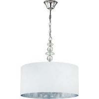 Подвесной светильник Crystal Lux Armando SP4 Chrome Белый Хром — фото 1, Подвесные светильники