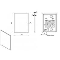 Зеркало Esbano 60 ESMI2632HD с подсветкой с подогревом и инфракрасным выключателем — фото 3, Мебель для ванной