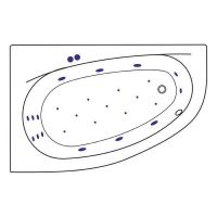 Товар: Акриловая ванна Excellent Kameleon 170x110 L WAEX.KML17.ULTRA.CR с гидромассажем - фото 9 Акриловая ванна Excellent Kameleon 170x110 L WAEX.KML17.ULTRA.CR с гидромассажем — фото 9, Ванны