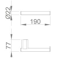 Держатель запасного рулона Nofer Santorini 16334.B Хром — фото 3, Аксессуары для ванной