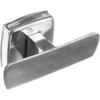 Двойной крючок Nofer Classic 09017.B Нержавеющая сталь глянцевая — фото 1, Крючки для полотенец