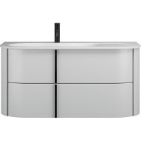 Тумба с раковиной Burgbad Lavo 2.0 100 SFZS102LG0227F5048C0037*1 подвесная Белая глянцевая — фото 1, Мебель для ванной