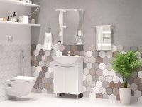 Тумба с раковиной Misty Смайл 60 УТ000013112 Белая — фото 7, Мебель для ванной