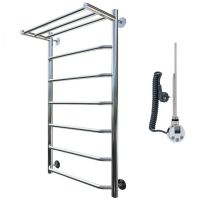 Электрический полотенцесушитель Тругор Браво 1 элТЭН 100x50 с полкой Хром — фото 1, Электрические полотенцесушители