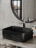 Раковина-чаша Orange 46 B02-460MB Черная матовая — фото 8, Раковины накладные