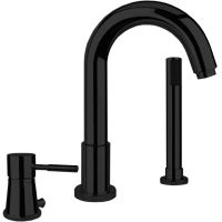 Смеситель на борт ванны Webert Rimini RI850701560 Черный матовый — фото 1, Смесители на борт ванны