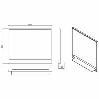 Зеркало Boheme Armadi Art Vallessi 100 552/2 с подсветкой Антрацит с сенсорным выключателем — фото 5, Мебель для ванной