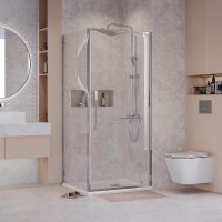 Товар: Душевой уголок Niagara Nova 90х100 NG-66-9A-A100-34 профиль Хром стекло прозрачное - фото 2 Душевой уголок Niagara Nova 90х100 NG-66-9A-A100-34 профиль Хром стекло прозрачное — фото 2, Душевые уголки