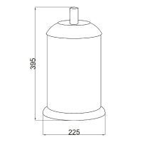 Ведро для мусора Boheme Murano 10907-R-G Золото Рубиновое — фото 2, Мусорные ведра