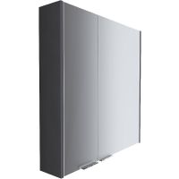 Зеркальный шкаф 1MarKa Gaula 80 У92543 Графит матовый — фото 1, Зеркальные шкафы в ванную