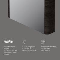 Зеркальный шкаф AM.PM Sensation 80 M30MCR0801TF Табачный дуб — фото 6, Зеркальные шкафы в ванную