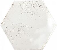 Керамическая плитка Ceramica Ribesalbes Hope White Hex Glossy PT03126 настенная 15x17,3 см — фото 1, Керамогранит