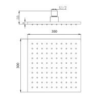 Верхний душ Migliore Palermo 29670 Золото — фото 3, Верхние души