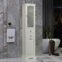 Товар: Шкаф пенал Opadiris Риспекто 40 L 00-00005836 с бельевой корзиной Слоновая кость - фото 4 Шкаф пенал Opadiris Риспекто 40 L 00-00005836 с бельевой корзиной Слоновая кость — фото 4, Мебель для ванной