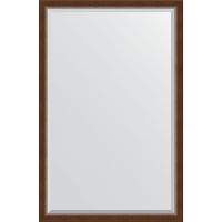 Зеркало Evoform Exclusive 172х112 BY 1217 с фацетом в багетной раме - Орех 65 мм — фото 1, Мебель для ванной