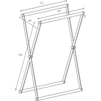 Рамка от корзины для белья Allen Brau Priority 6.32001-BS Сталь брашированная — фото 18, Корзины для белья