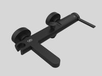 Смеситель для ванны GPD Gildo MBB165-S Черный — фото 3, Смесители