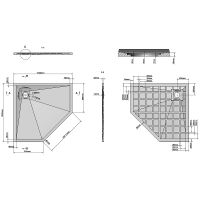 Душевой поддон из искусственного камня Grossman Strong 100x100 GR-S2100100D Графит — фото 8, Душевые поддоны из искусственного камня