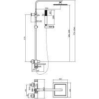 Душевая система Agger Great Черная матовая арт-A2893344 — фото 10, Душевые стойки