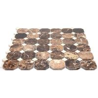 Каменная мозаика Natural Octagon 7M022+7M030-BP 30,5x30,5 см — фото 4, Мозаика