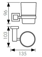 Стакан для зубных щеток Kaiser KH-4305 Бронза — фото 2, Мыльницы