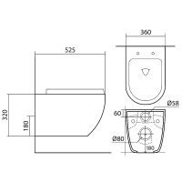 Комплект унитаза с инсталляцией Aquatek Set Aquatek Европа-KKI2 с сиденьем Микролифт — фото 18, Унитазы